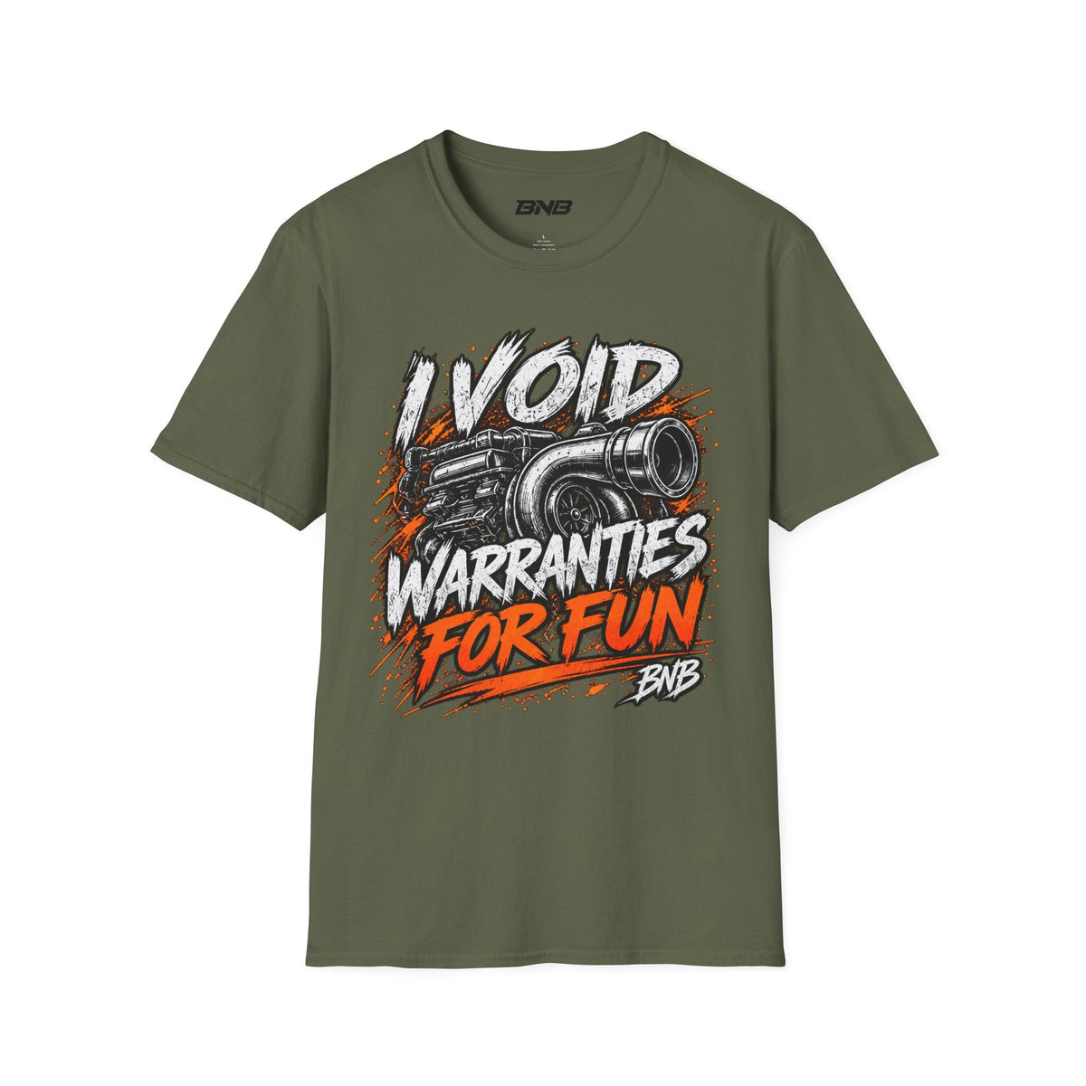 I Void Warranties Turbo Tee - Military Green