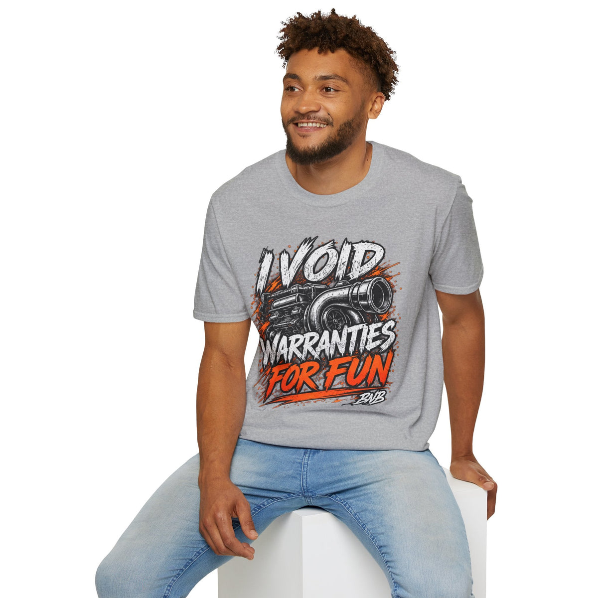 I Void Warranties Turbo Tee mockup