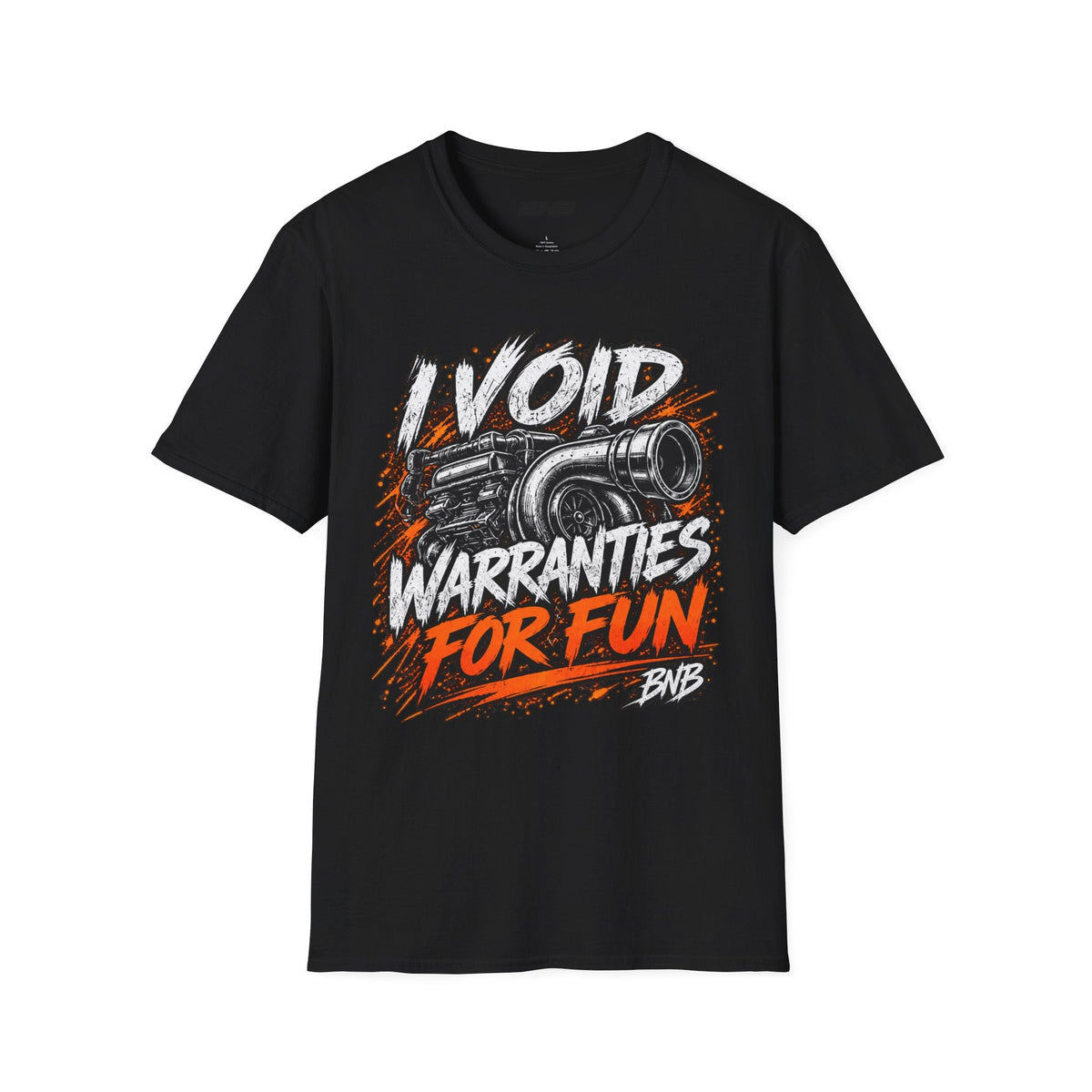 I Void Warranties Turbo Tee - Black
