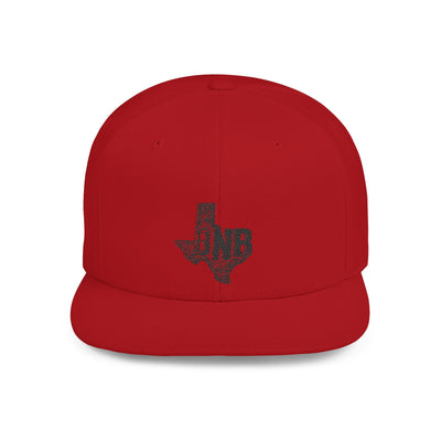 Texas Outline Snapback Hat with Distressed BNB