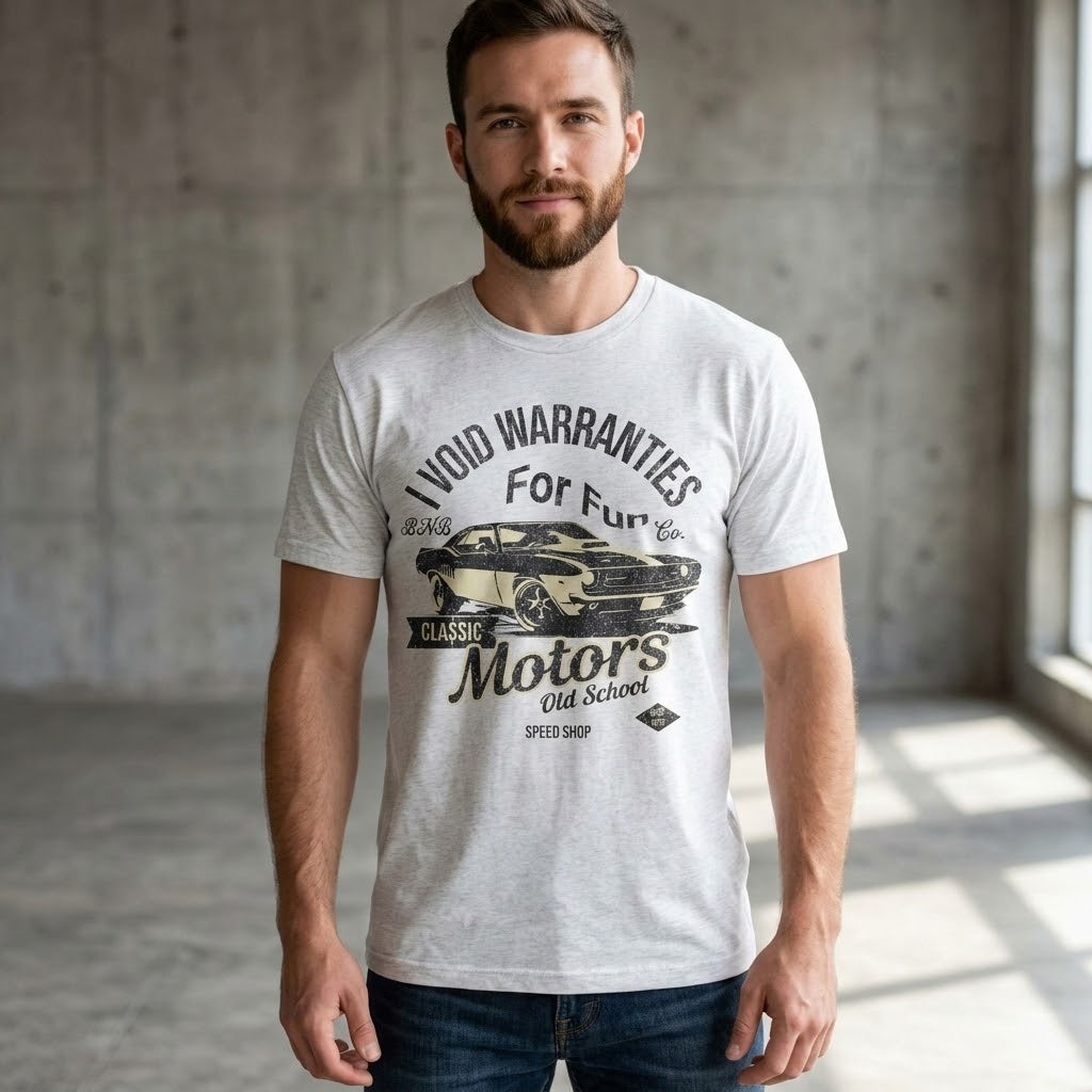 I Void Warranties for Fun Tee | BNB Car Culture Shirt