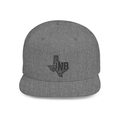 Texas Outline Snapback Hat with Distressed BNB