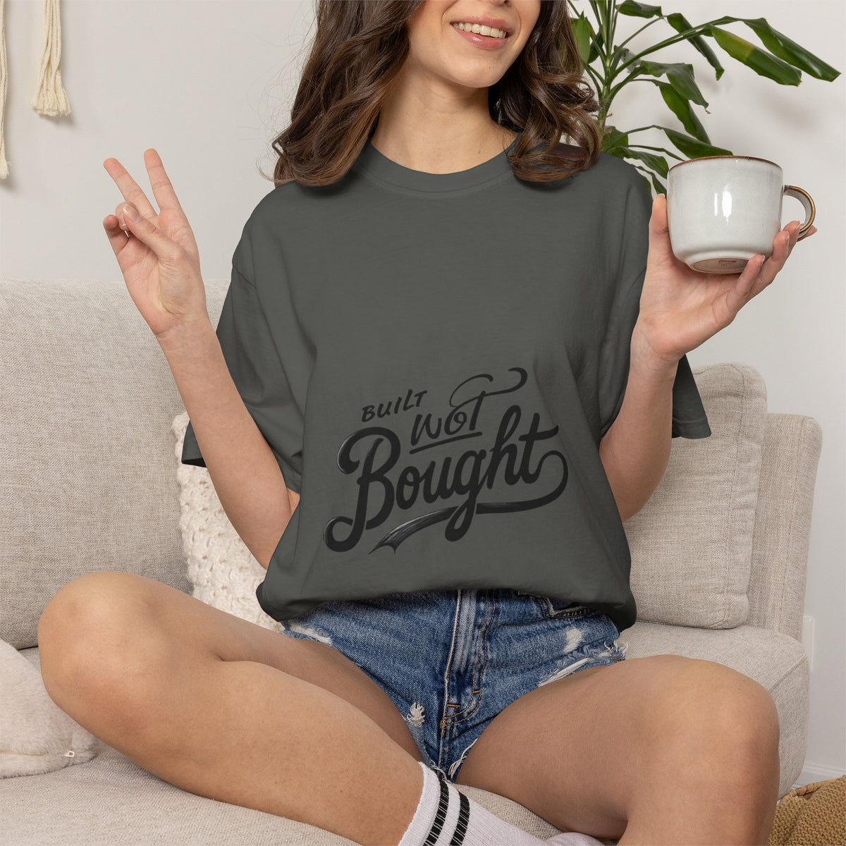 Built Not Bought Garment-Dyed Premium Tee | BNB Car Culture Shirt