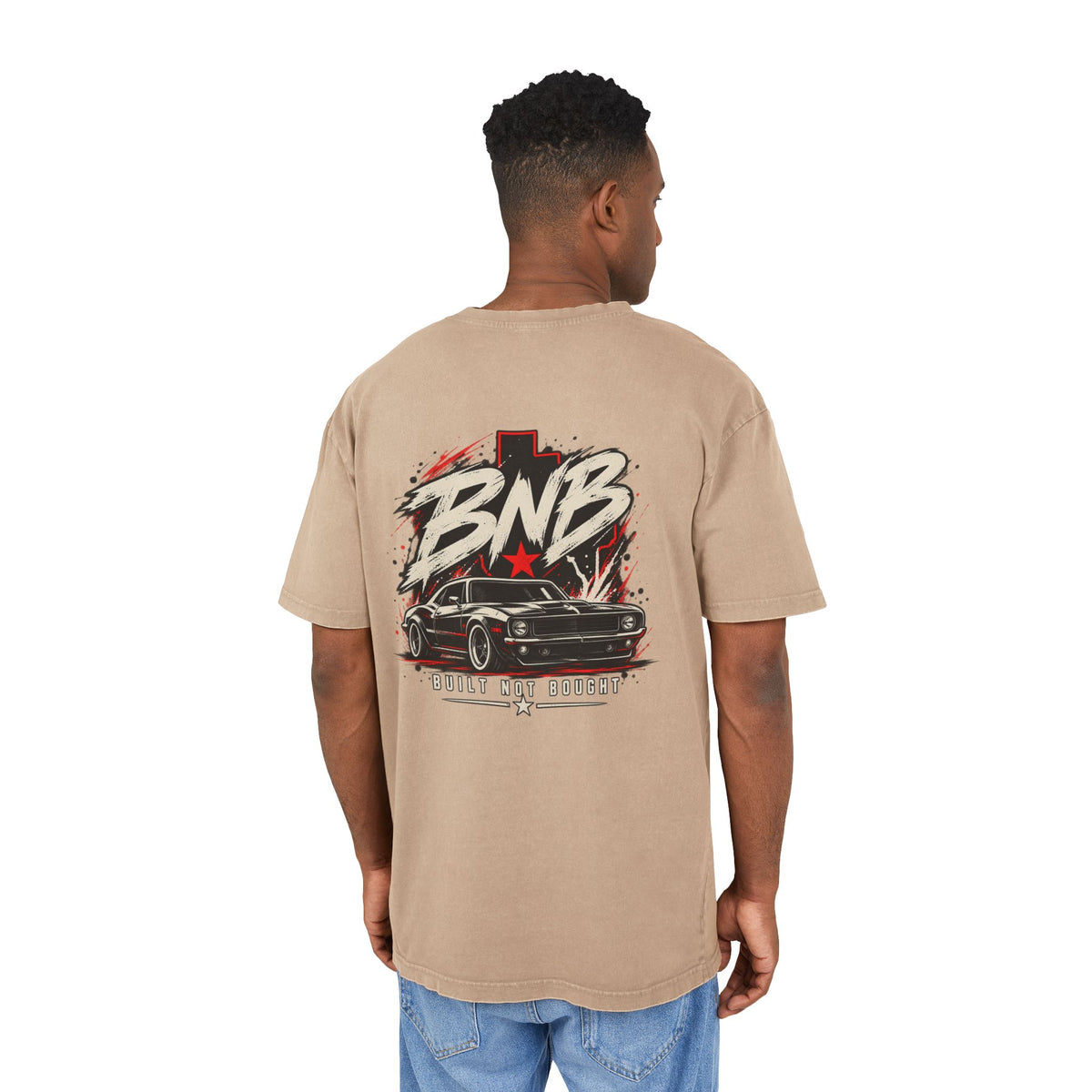 BNB Built Not Bought Heavyweight Car Graphic T-Shirt