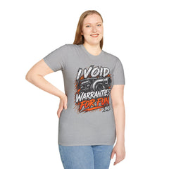 I Void Warranties Turbo Tee mockup