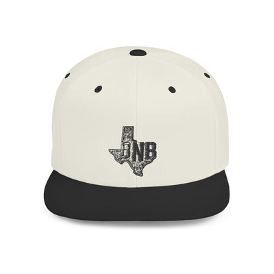 Texas Outline Snapback Hat with Distressed BNB