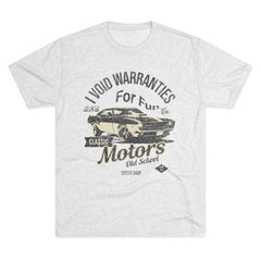 I Void Warranties for Fun Tee | BNB Car Culture Shirt