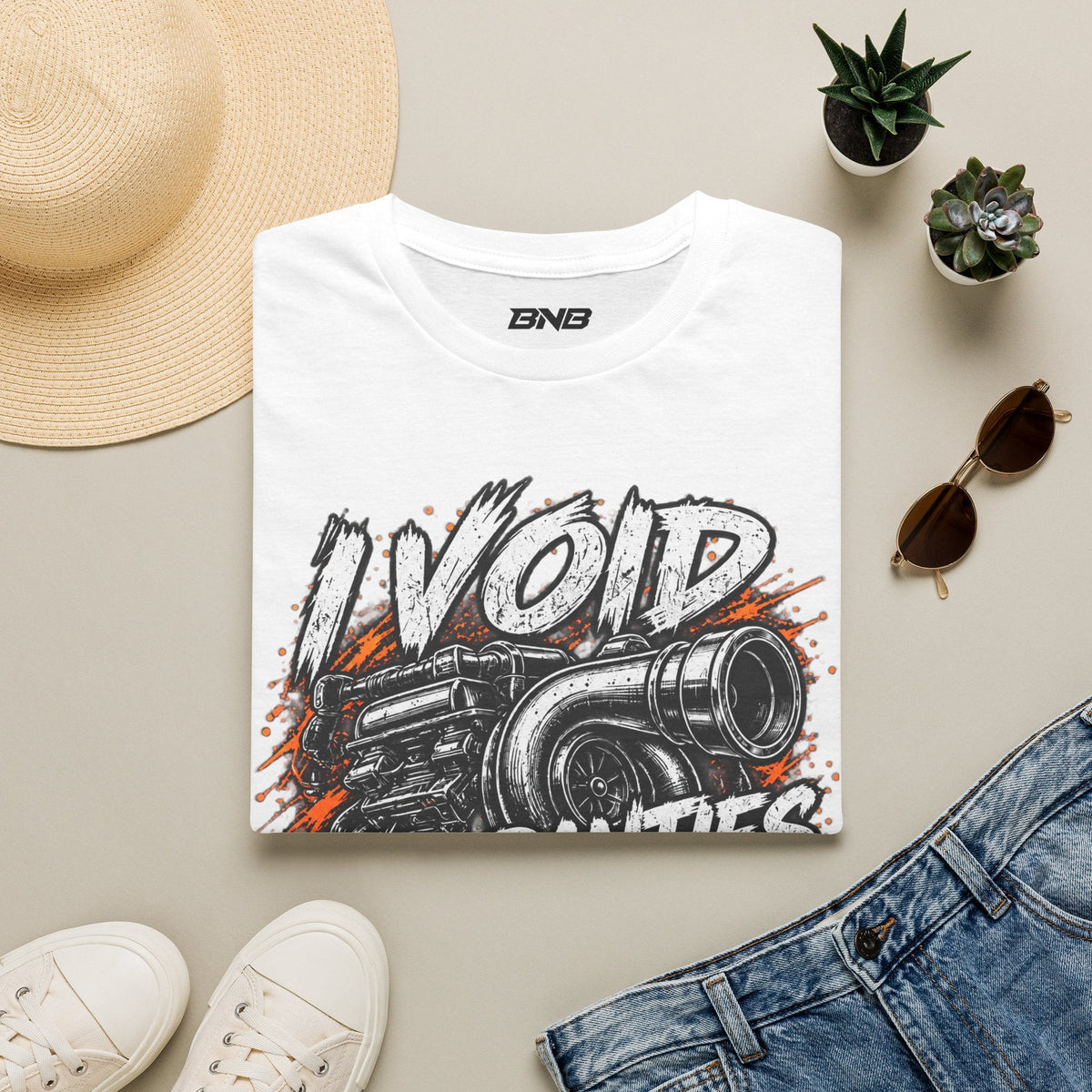 I Void Warranties Turbo Tee mockup