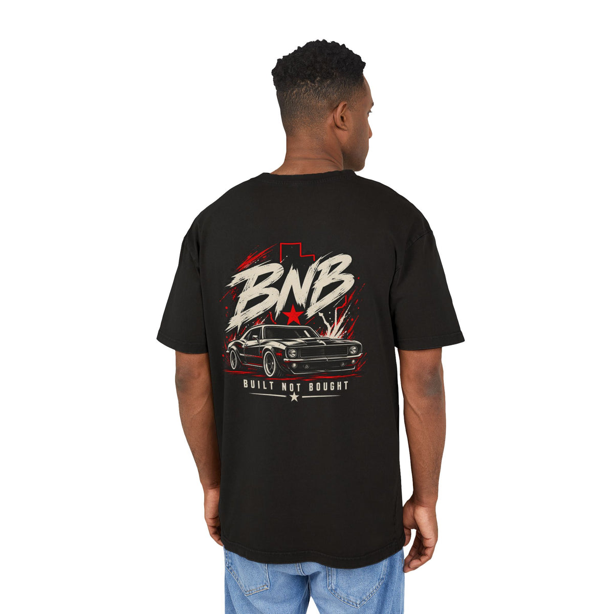 BNB Built Not Bought Heavyweight Car Graphic T-Shirt