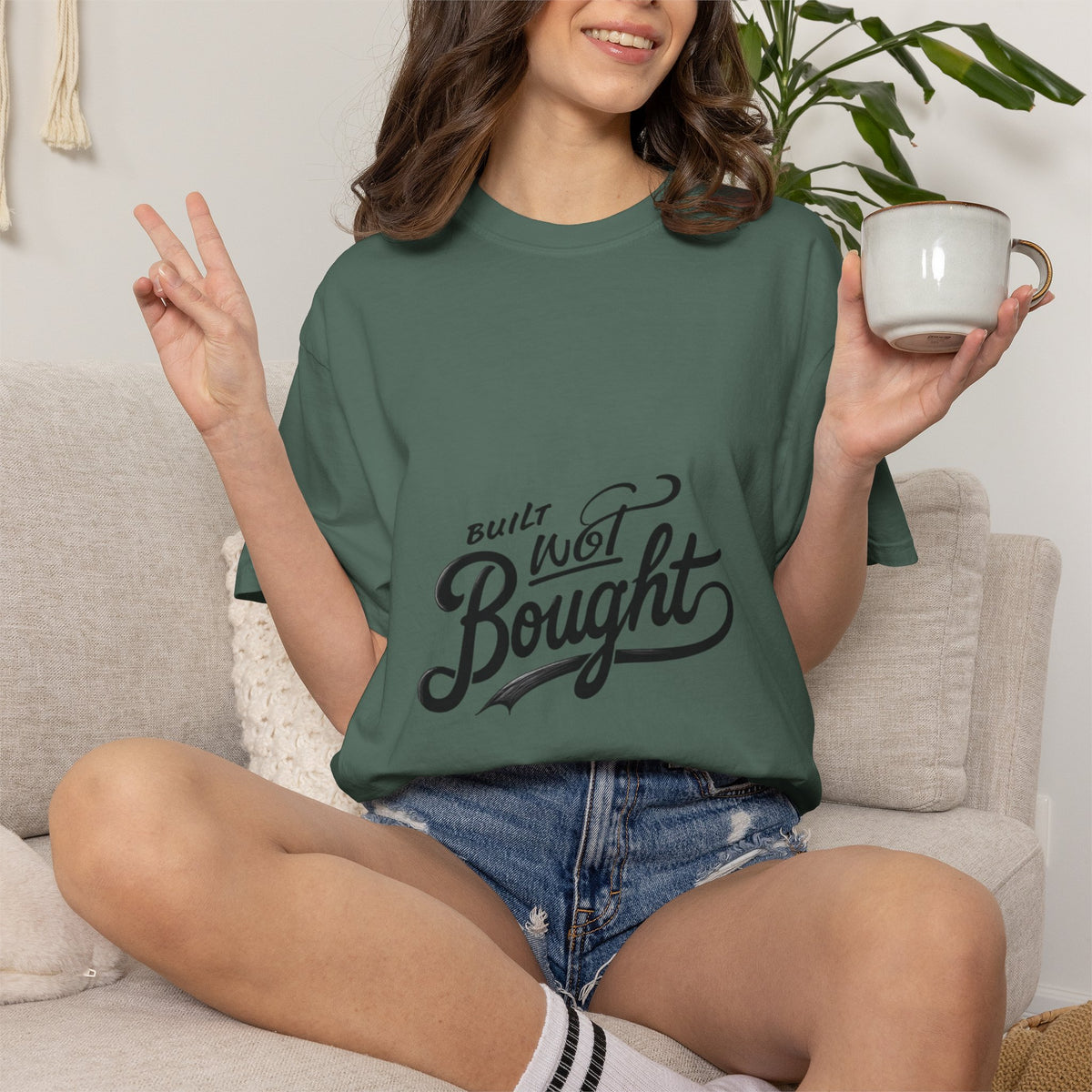 Built Not Bought Garment-Dyed Premium Tee | BNB Car Culture Shirt