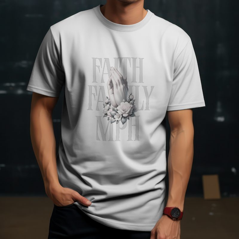Built Not Bought Faith Family MPH Tee | BNB Car Culture Shirt