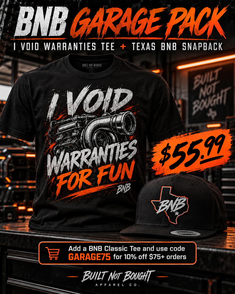 BNB Garage Pack | Turbo Tee + Texas BNB Snapback